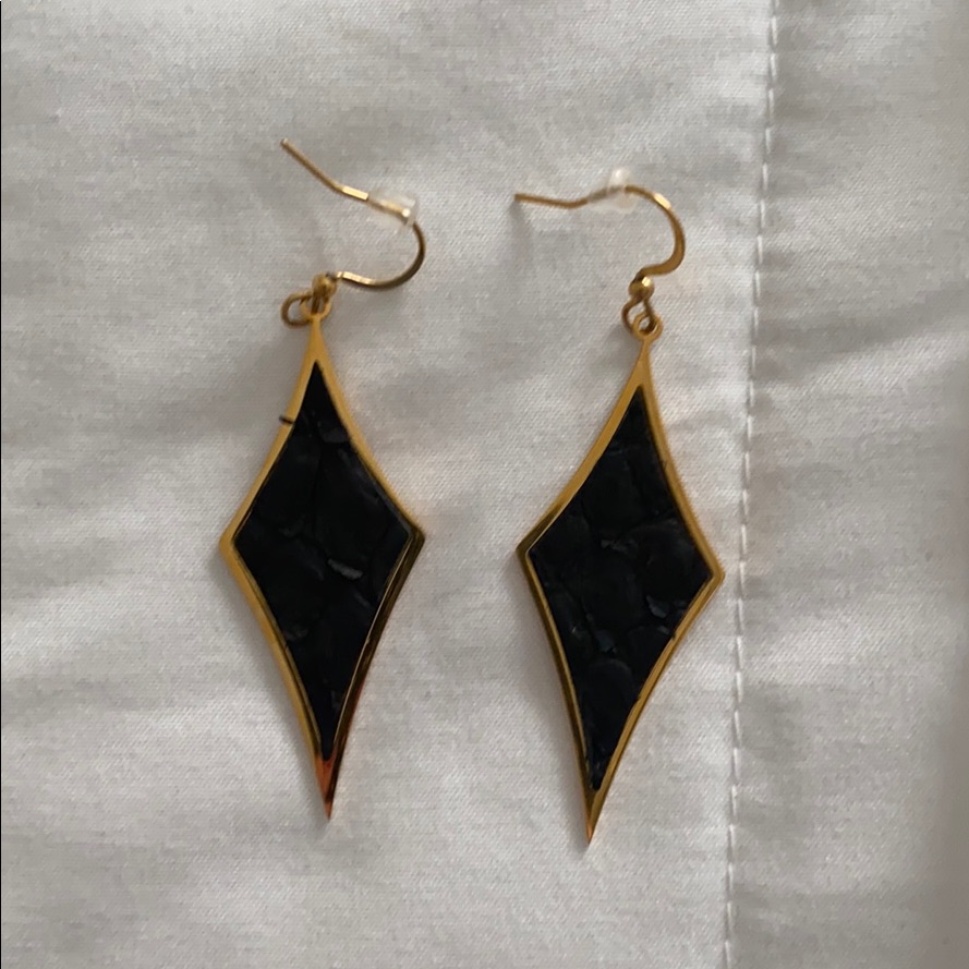 Rustic Cuff Python Diamond Earrings